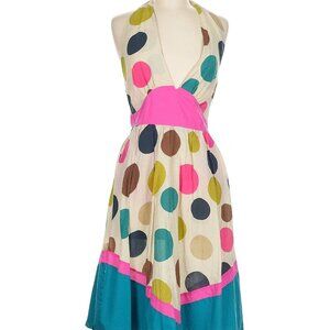Fumblin Foe Anthropologie Polka Dot Vintage Halter Sundress